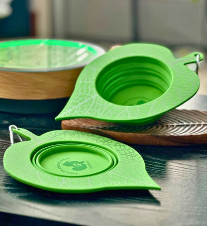Lapping Leaf Travel Water Bowl ⭐️Customer Favorite