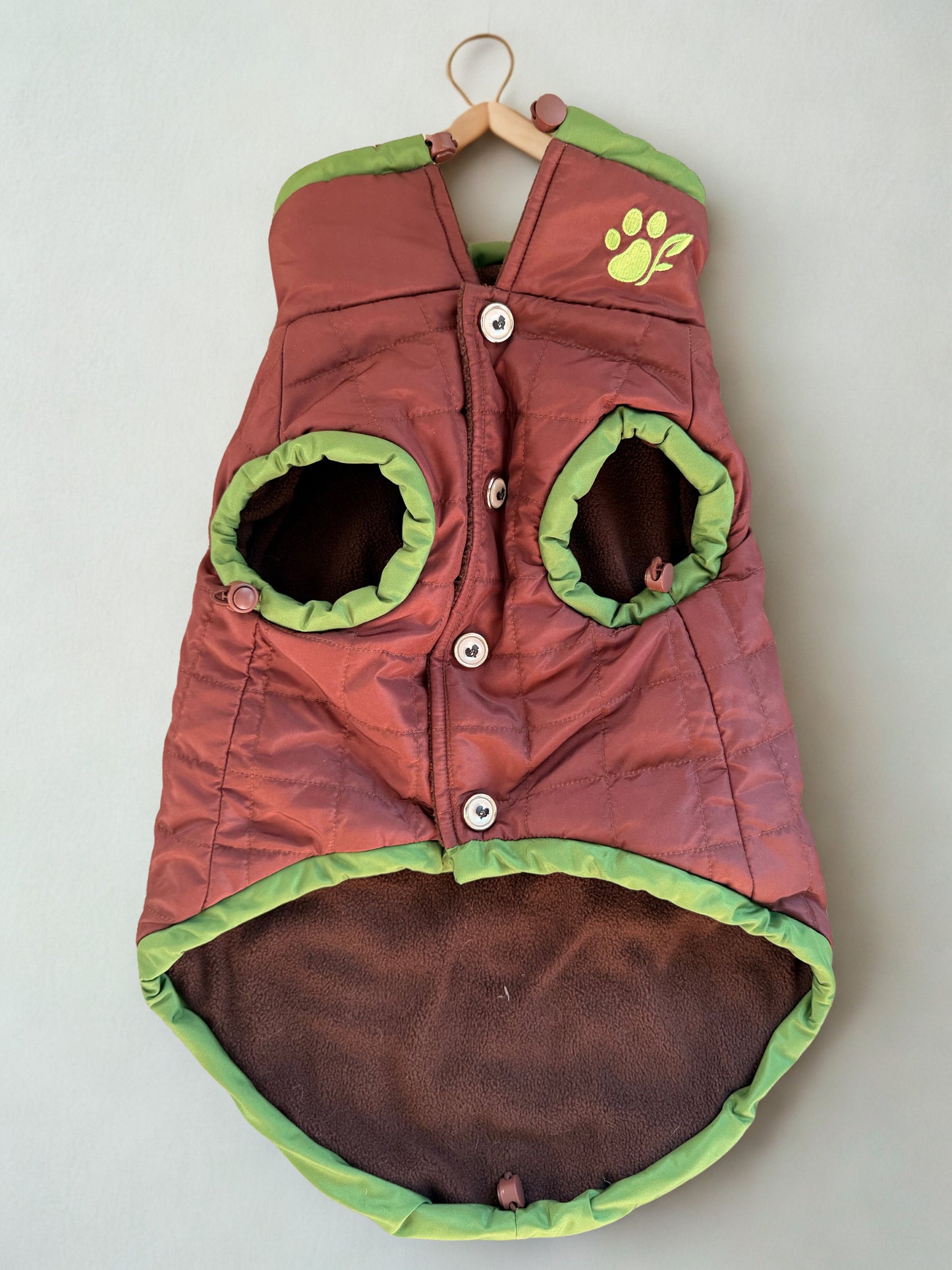 The Bark Brown Quilted Vest