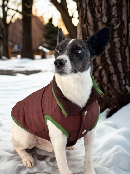 The Bark Brown Quilted Vest