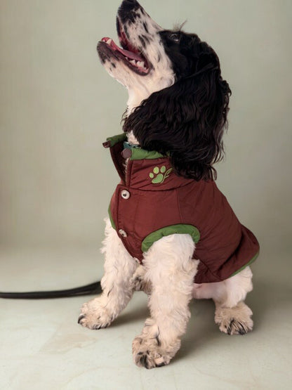 The Bark Brown Quilted Vest