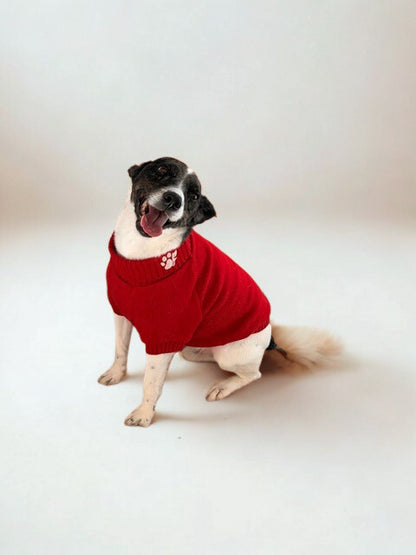 The Lena Collection Sweater — Rose Red